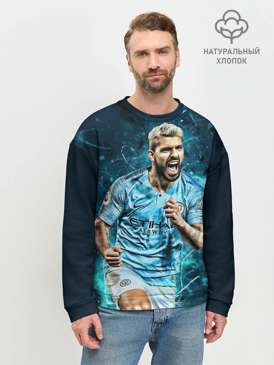 Мужской свитшот базовый / Серхио Агуэро