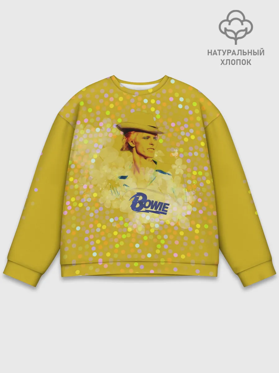 Мужской свитшот базовый / David Bowie Gold Star