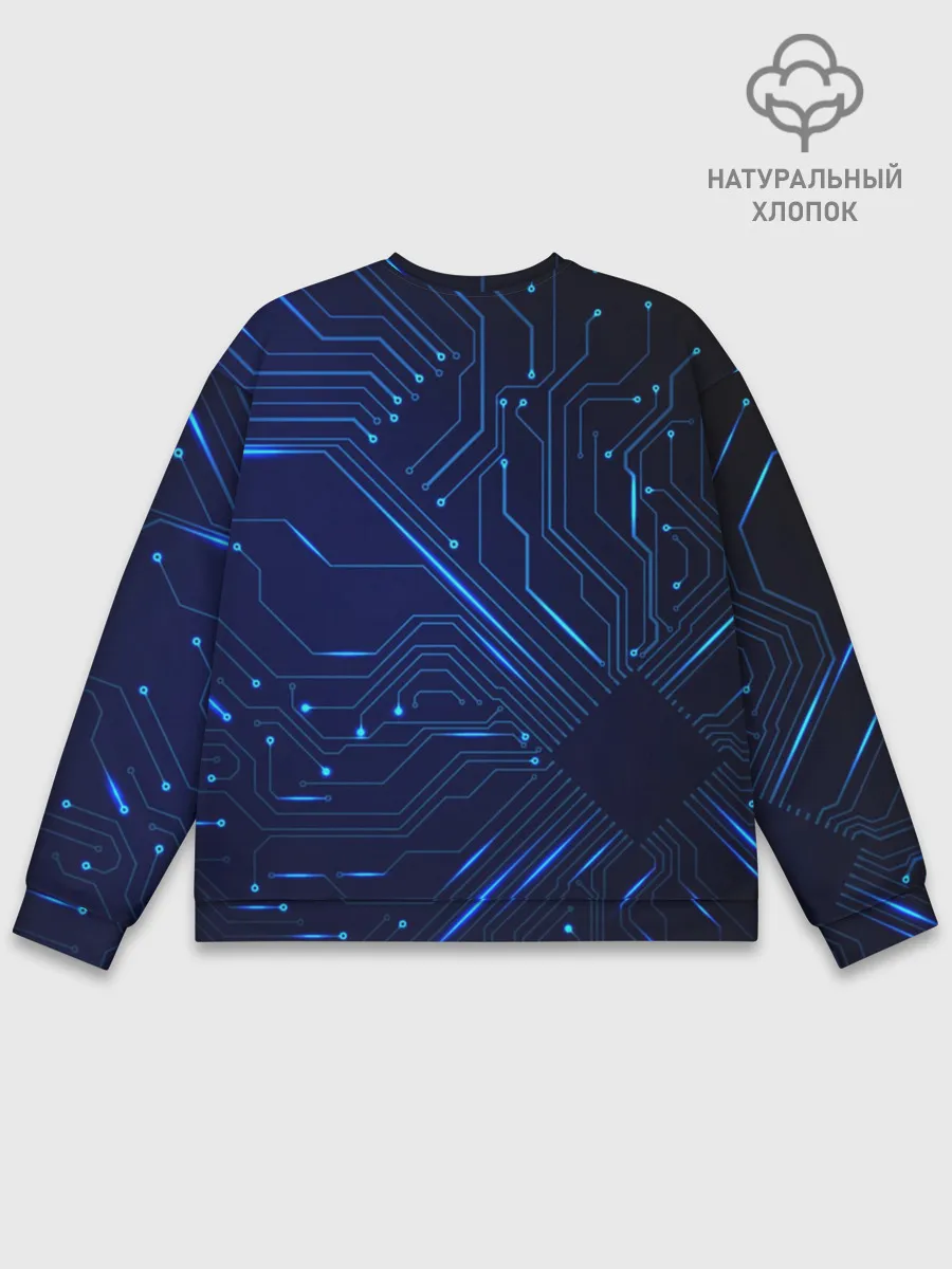 Мужской свитшот базовый / Кибер-Dragon