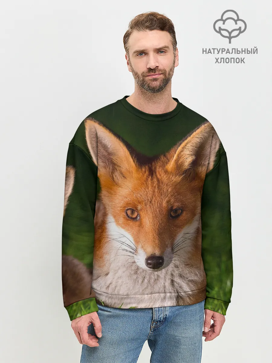 Мужской свитшот базовый / Лисица