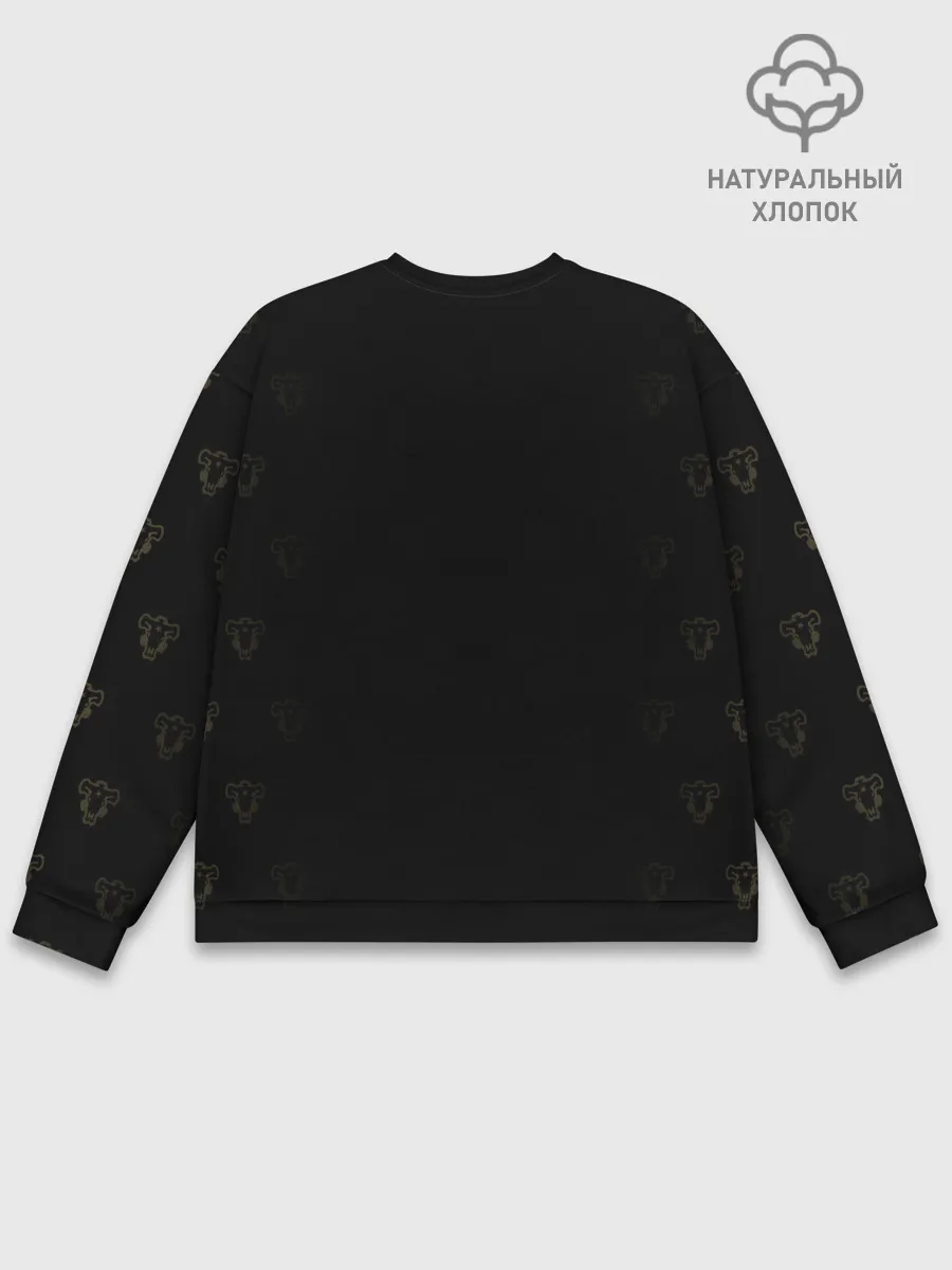 Мужской свитшот базовый / Генри Леголант Чёрный клевер