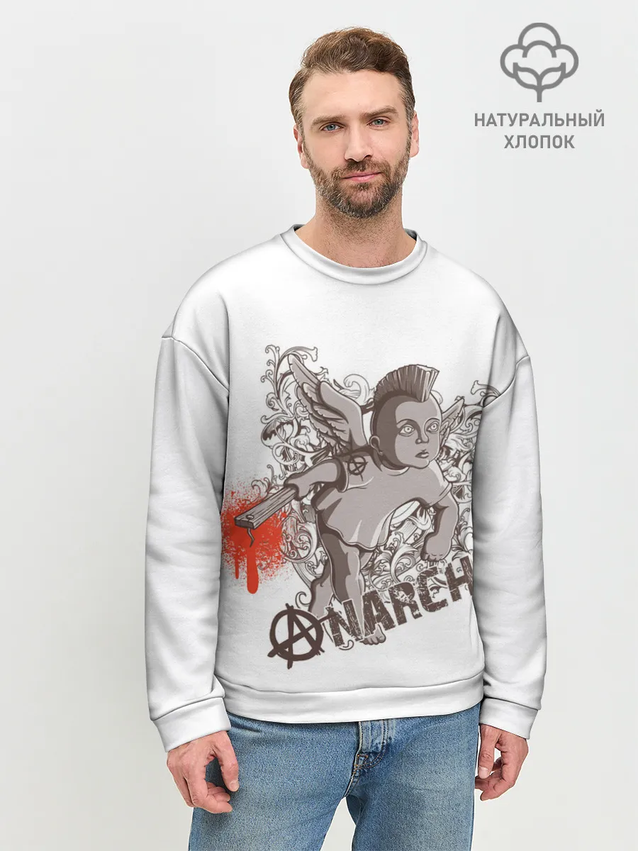 Мужской свитшот базовый / АНГЕЛ АНАРХИИ