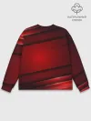 Мужской свитшот базовый / 3D red Абстрактные линии