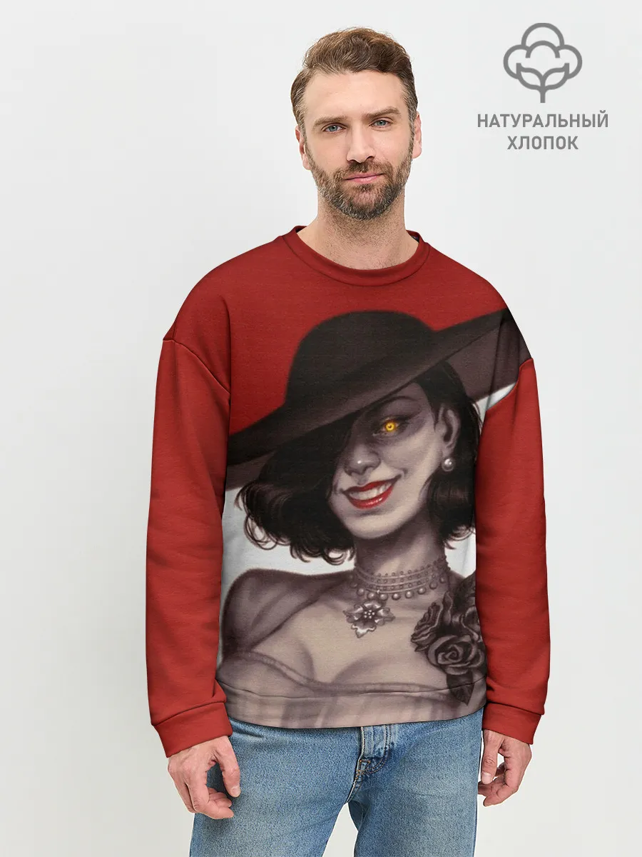 Мужской свитшот базовый / Леди Димитреску из Резидента