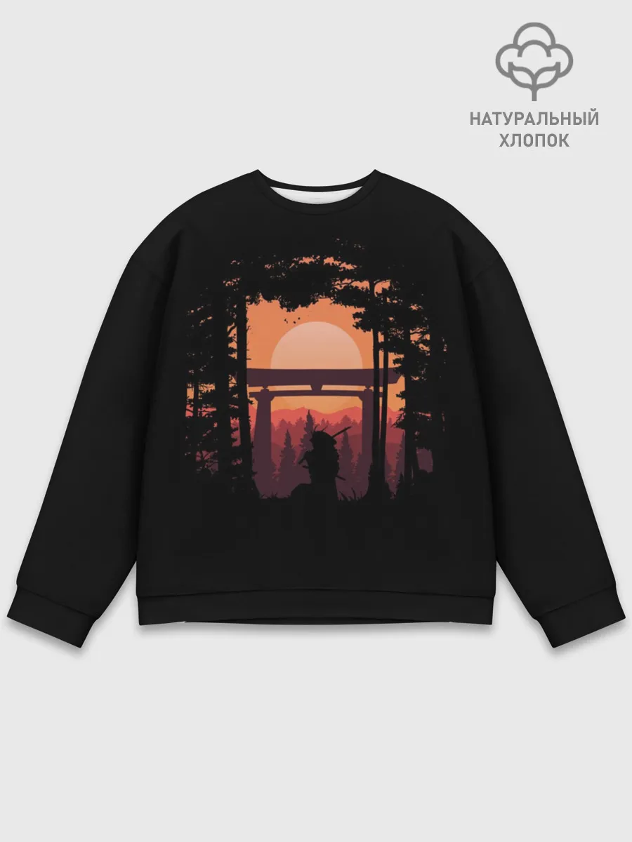 Мужской свитшот базовый / Ниндзя в одиночестве