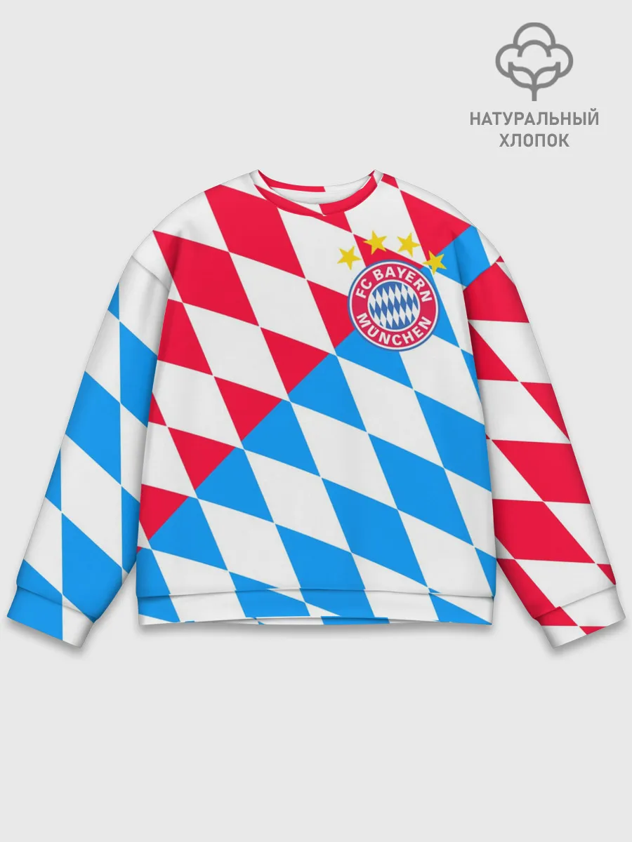 Мужской свитшот базовый / ФК БАВАРИЯ / BAYERN / МЮНХЕН
