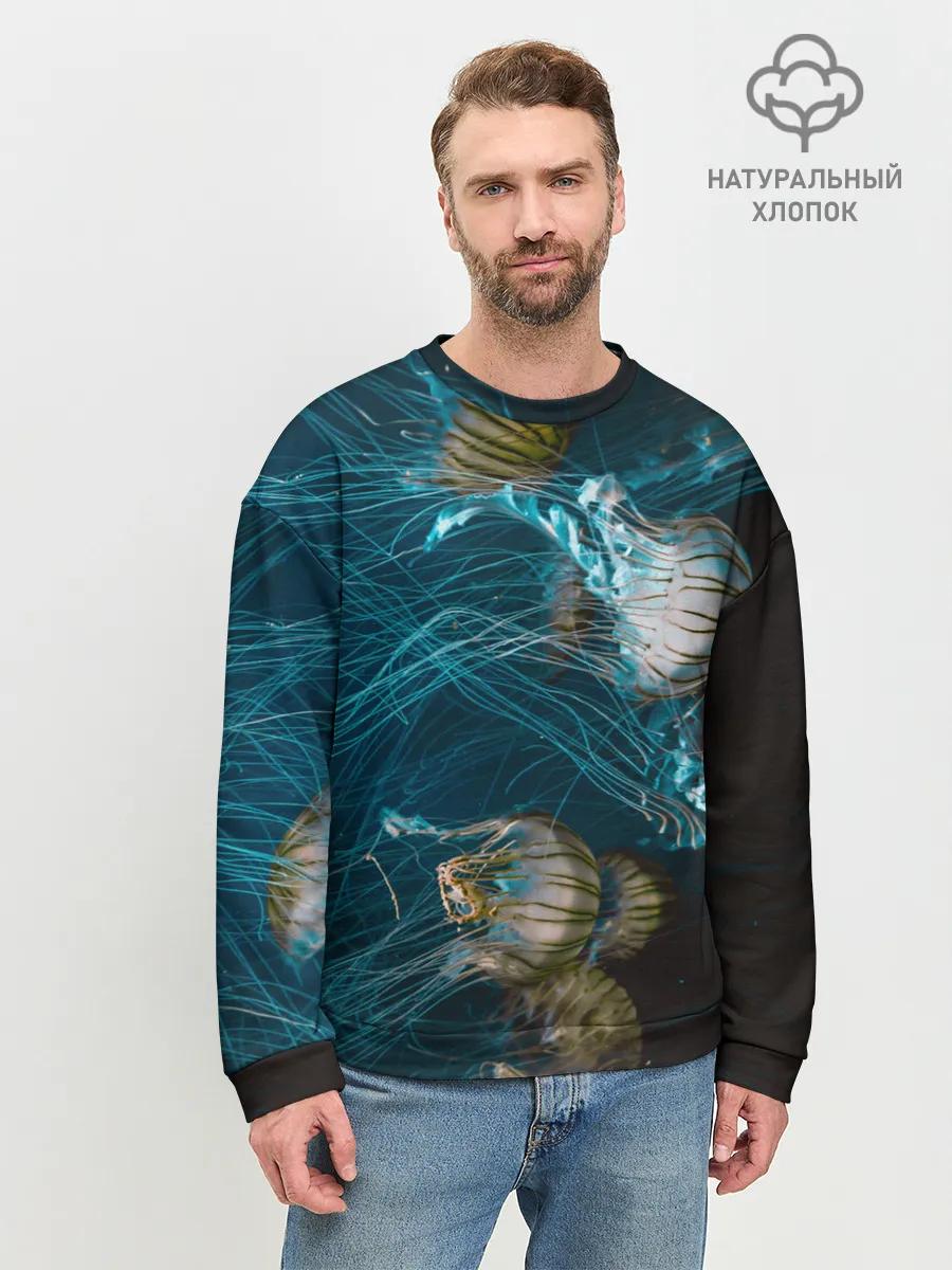Мужской свитшот базовый / Медузы