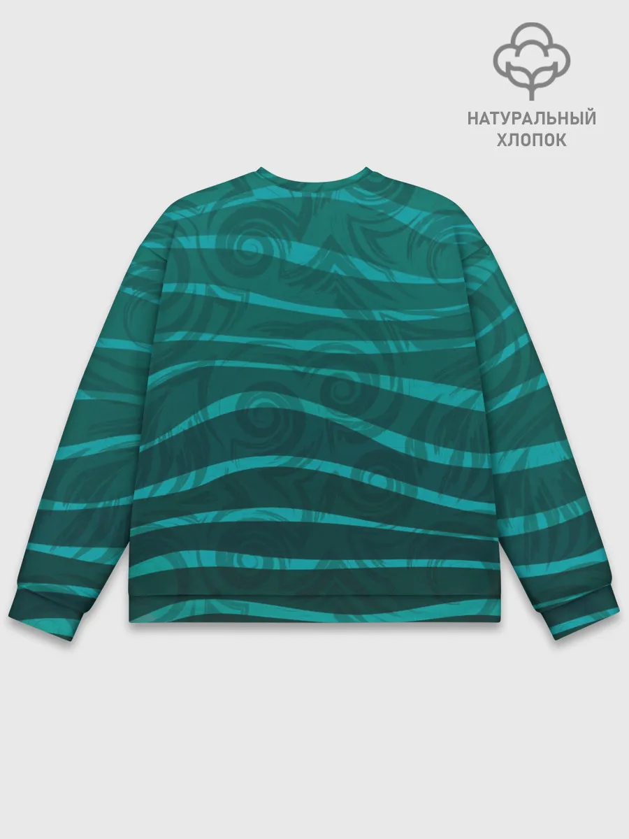 Мужской свитшот базовый / Рыбка Hello