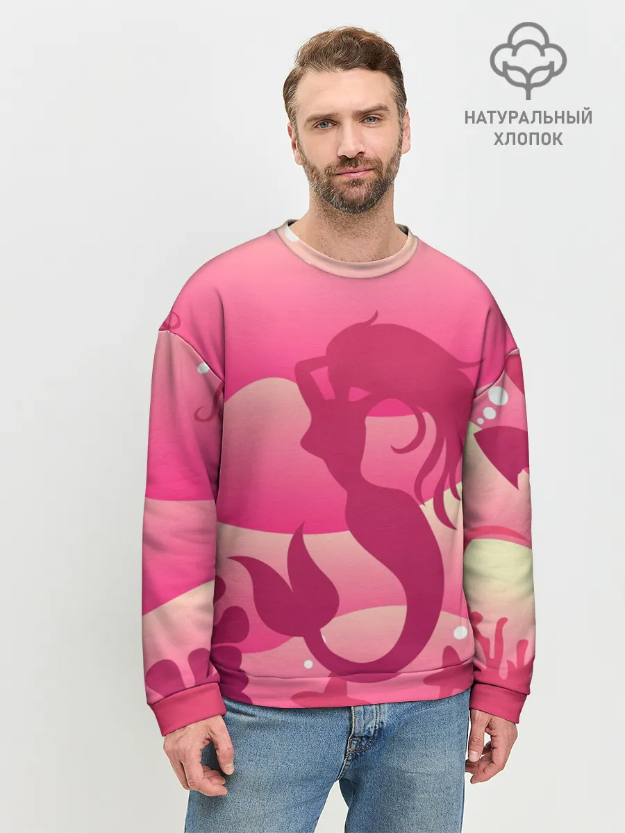 Мужской свитшот базовый / Русалка