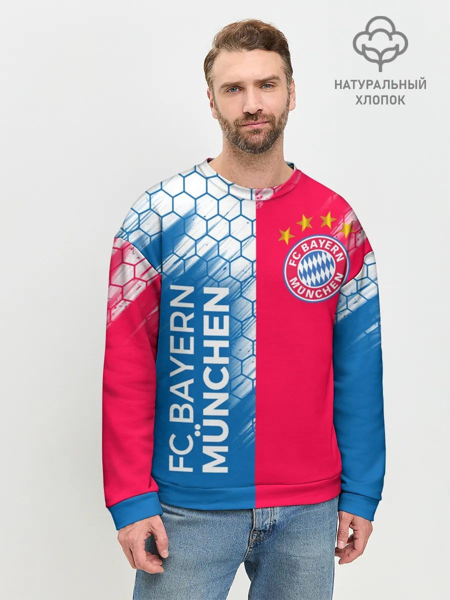 Мужской свитшот базовый / ФК БАВАРИЯ / BAYERN / МЮНХЕН