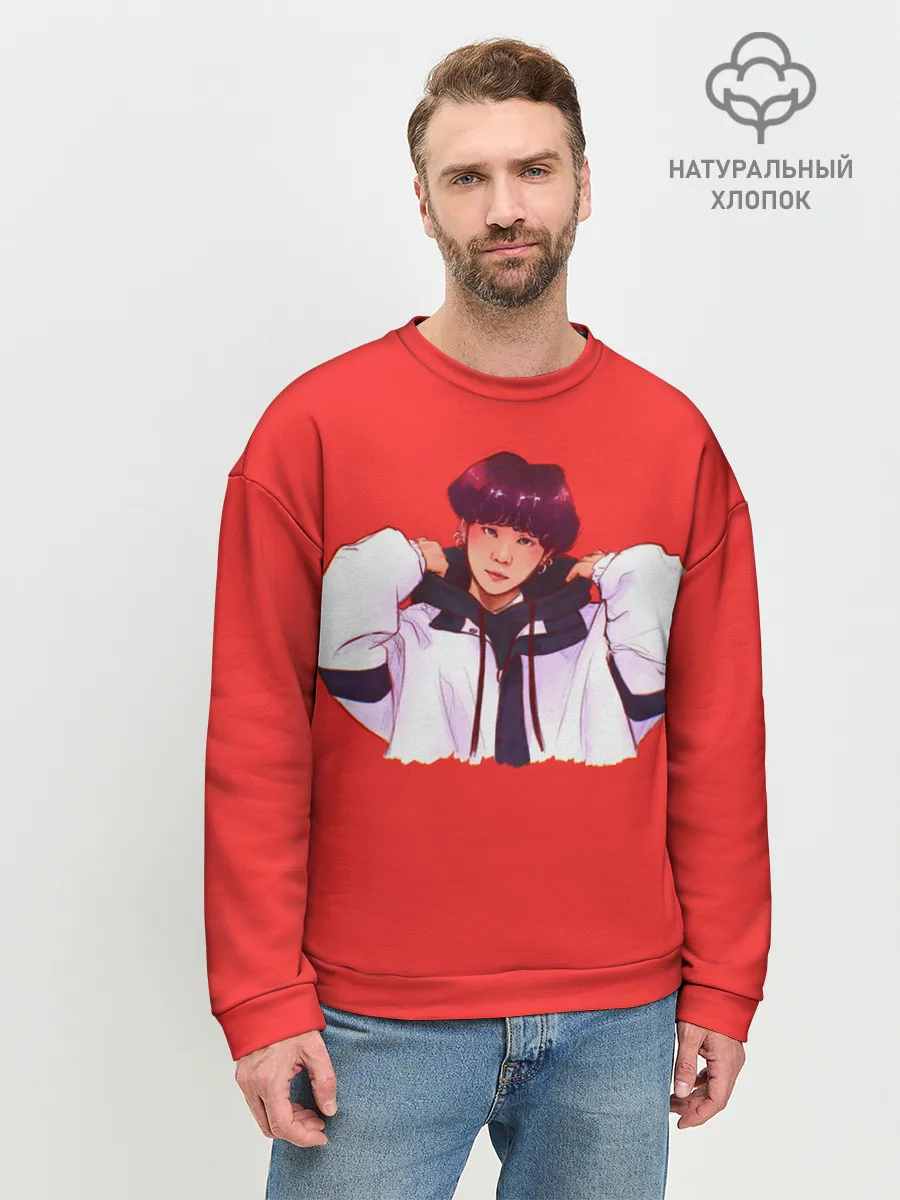 Мужской свитшот базовый / Suga Red