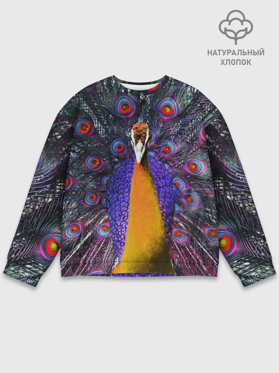 Мужской свитшот базовый / Павлин