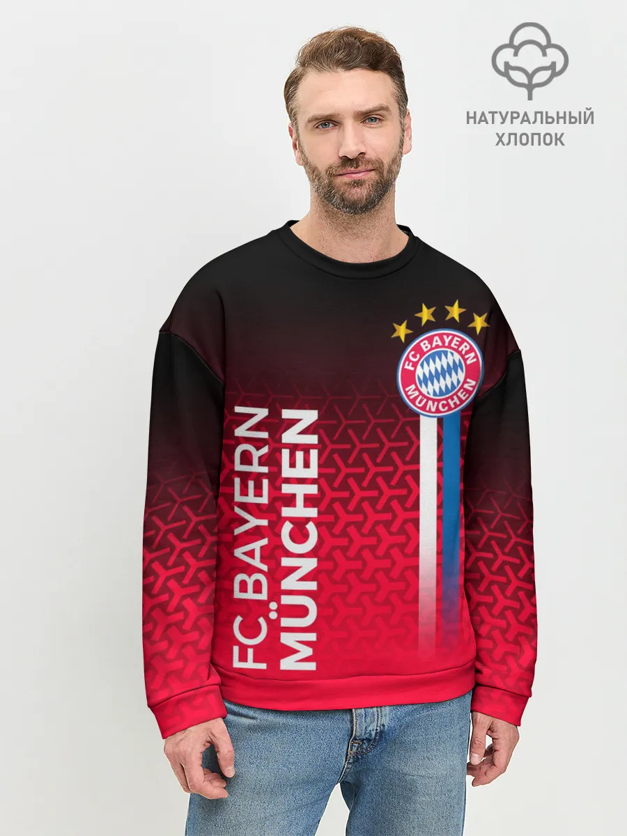 Мужской свитшот базовый / ФК БАВАРИЯ / BAYERN / МЮНХЕН