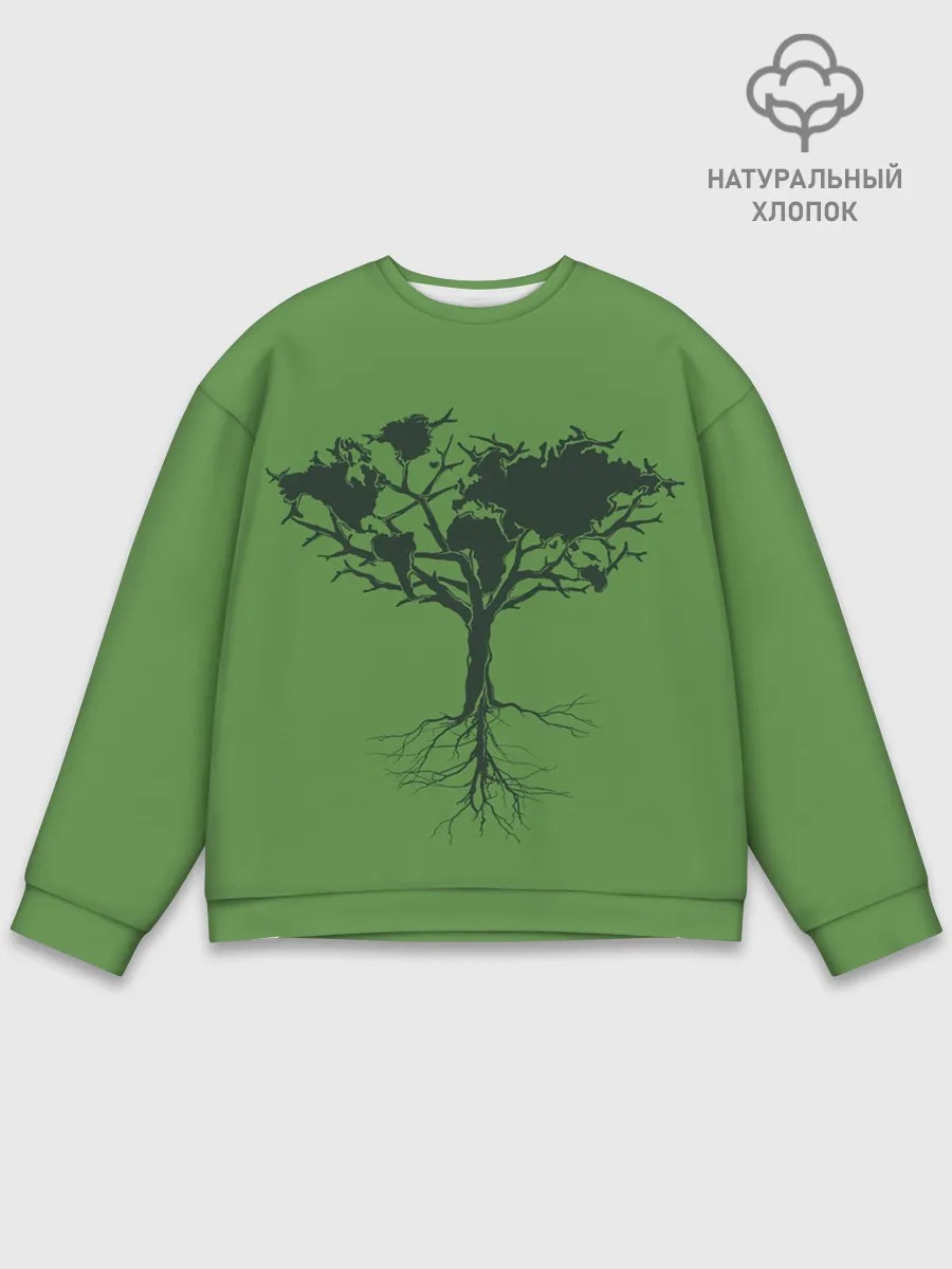 Мужской свитшот базовый / Древо Мира
