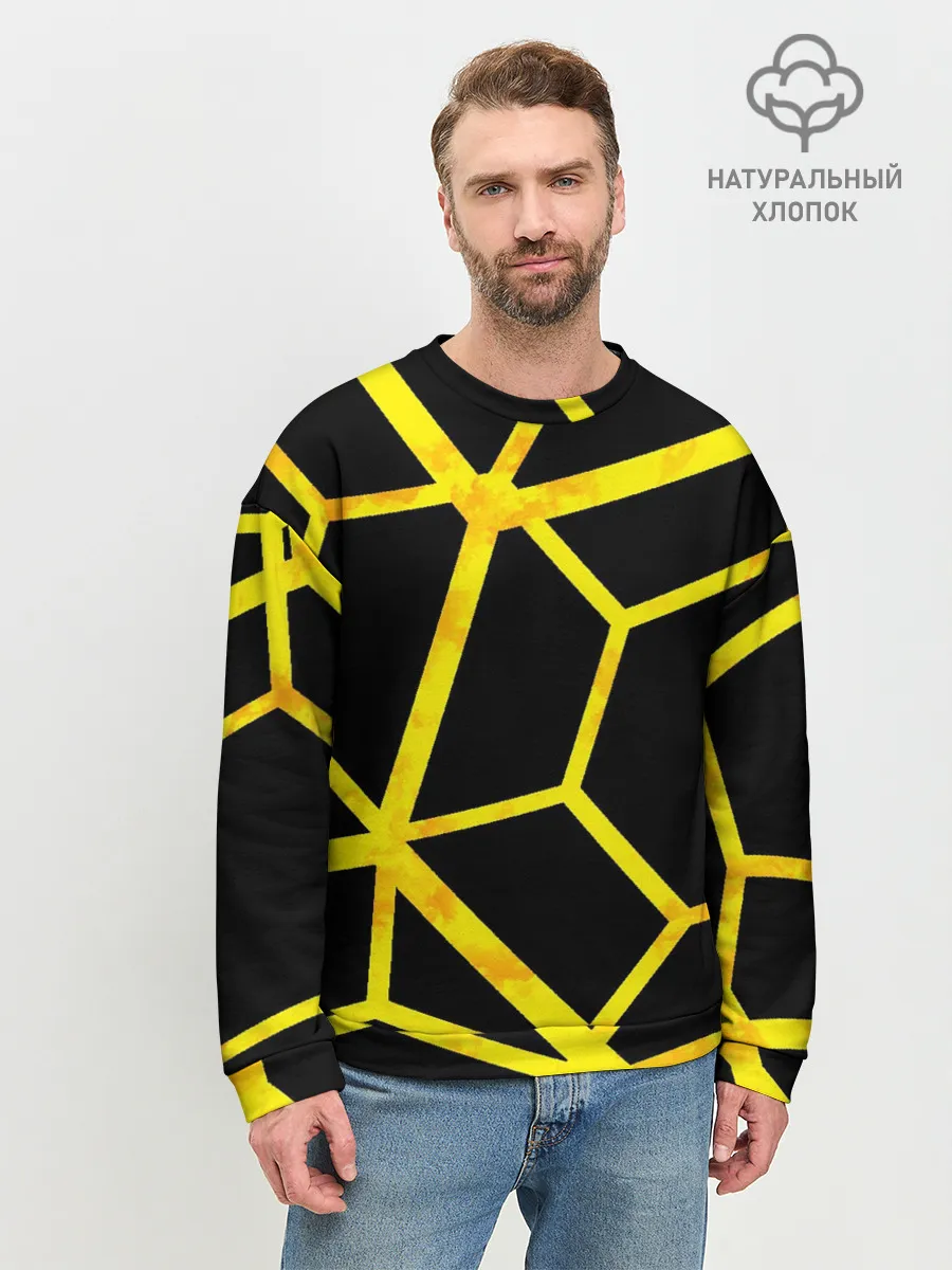 Мужской свитшот базовый / Hexagon