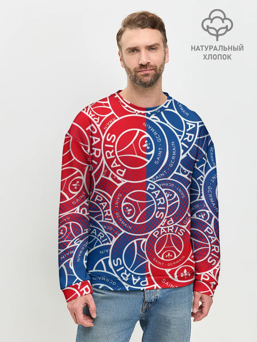 Мужской свитшот базовый / ФК ПСЖ / PARIS SAINT GERMAIN
