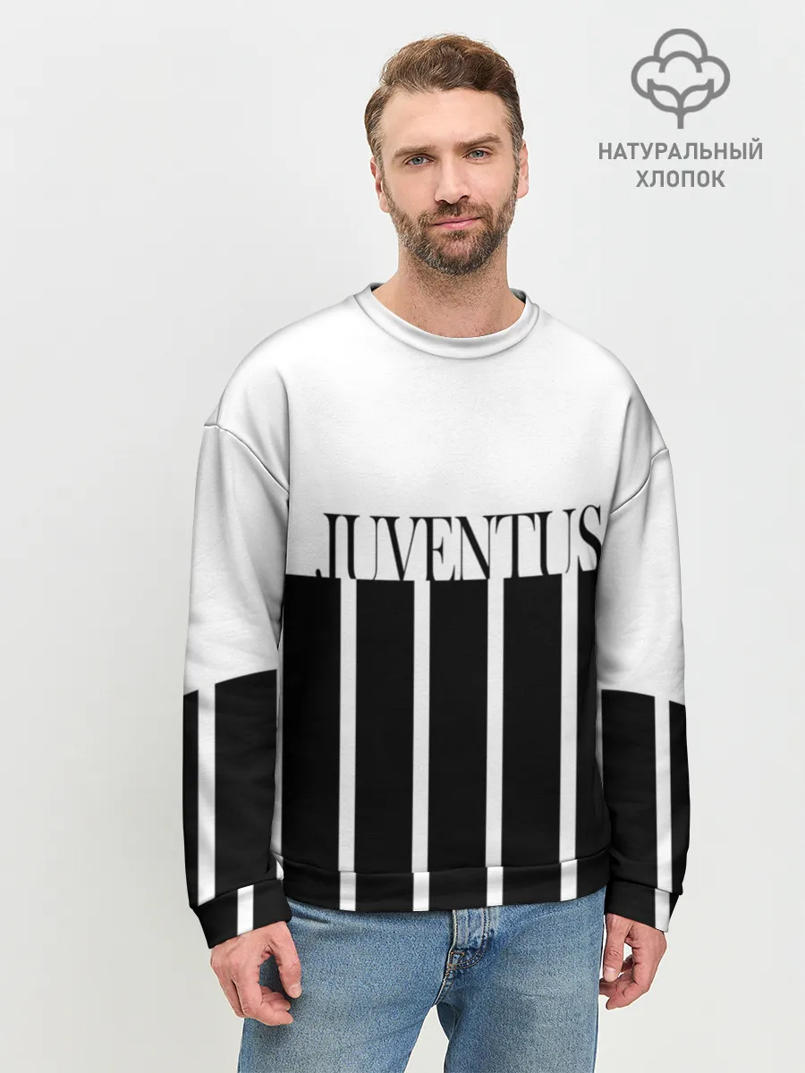 Мужской свитшот базовый / Juventus | Tee Black and White