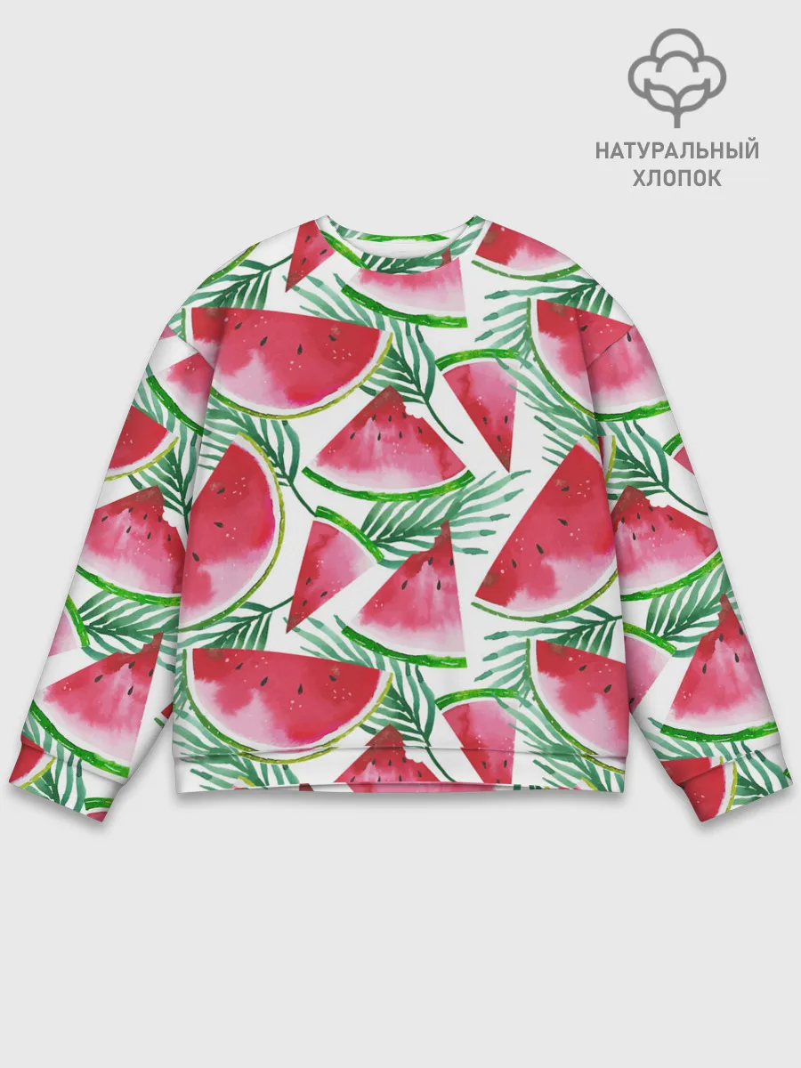 Мужской свитшот базовый / Арбузное настроение