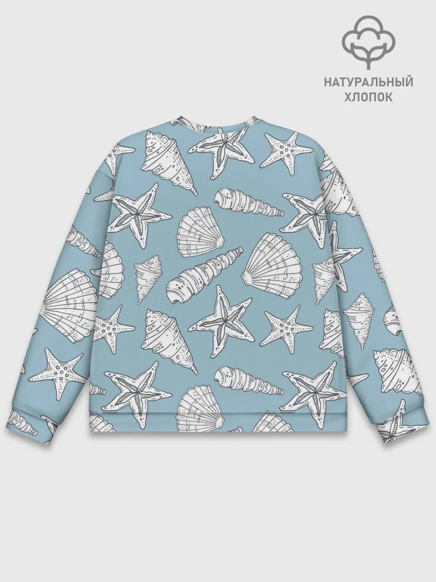 Мужской свитшот базовый / Морские обитатели