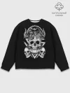 Мужской свитшот базовый / Черепа и Вороны | Skulls Raven