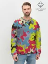 Мужской свитшот базовый / Цветные облака