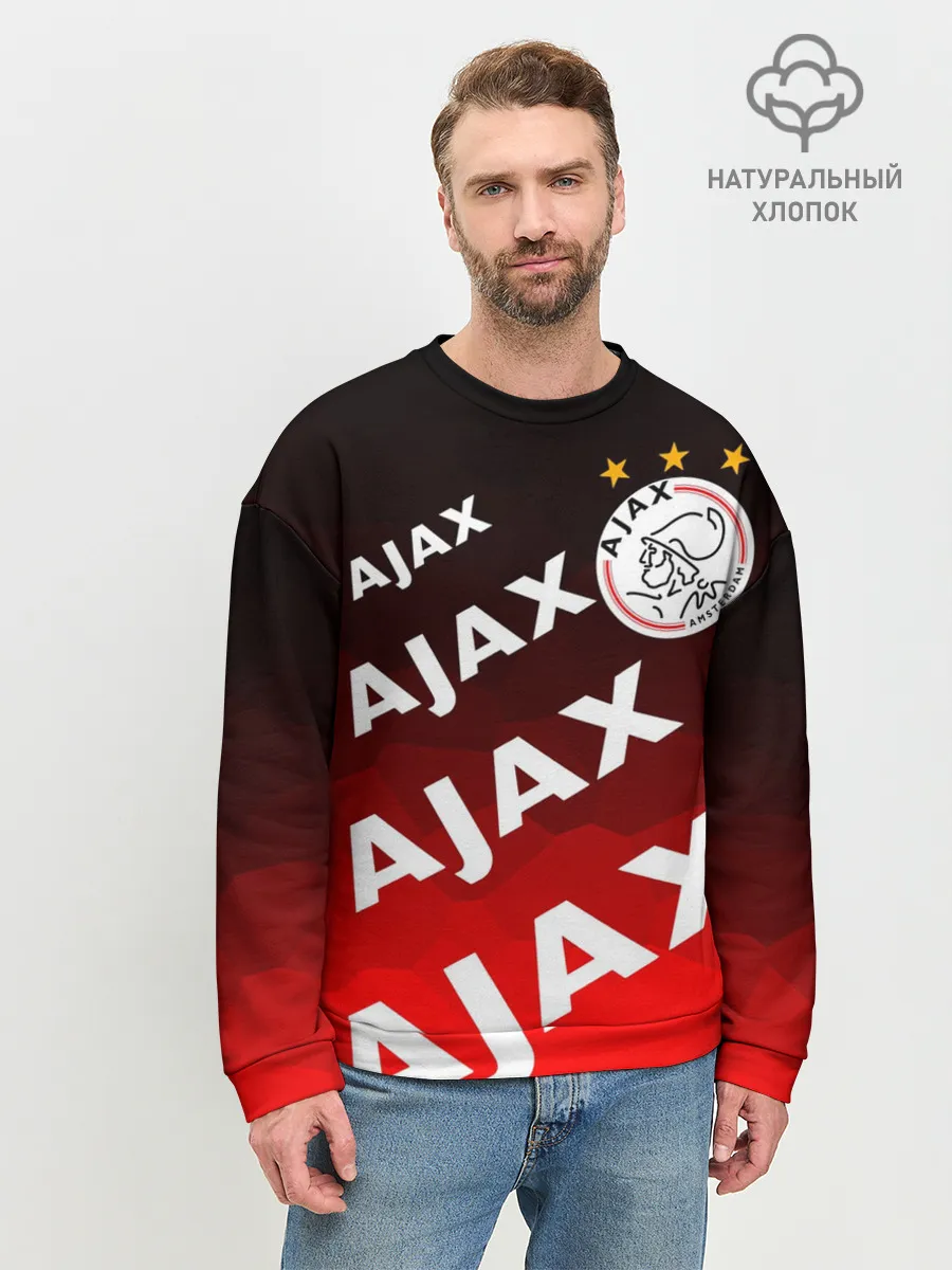 Мужской свитшот базовый / FC AJAX AMSTERDAM / ФК АЯКС