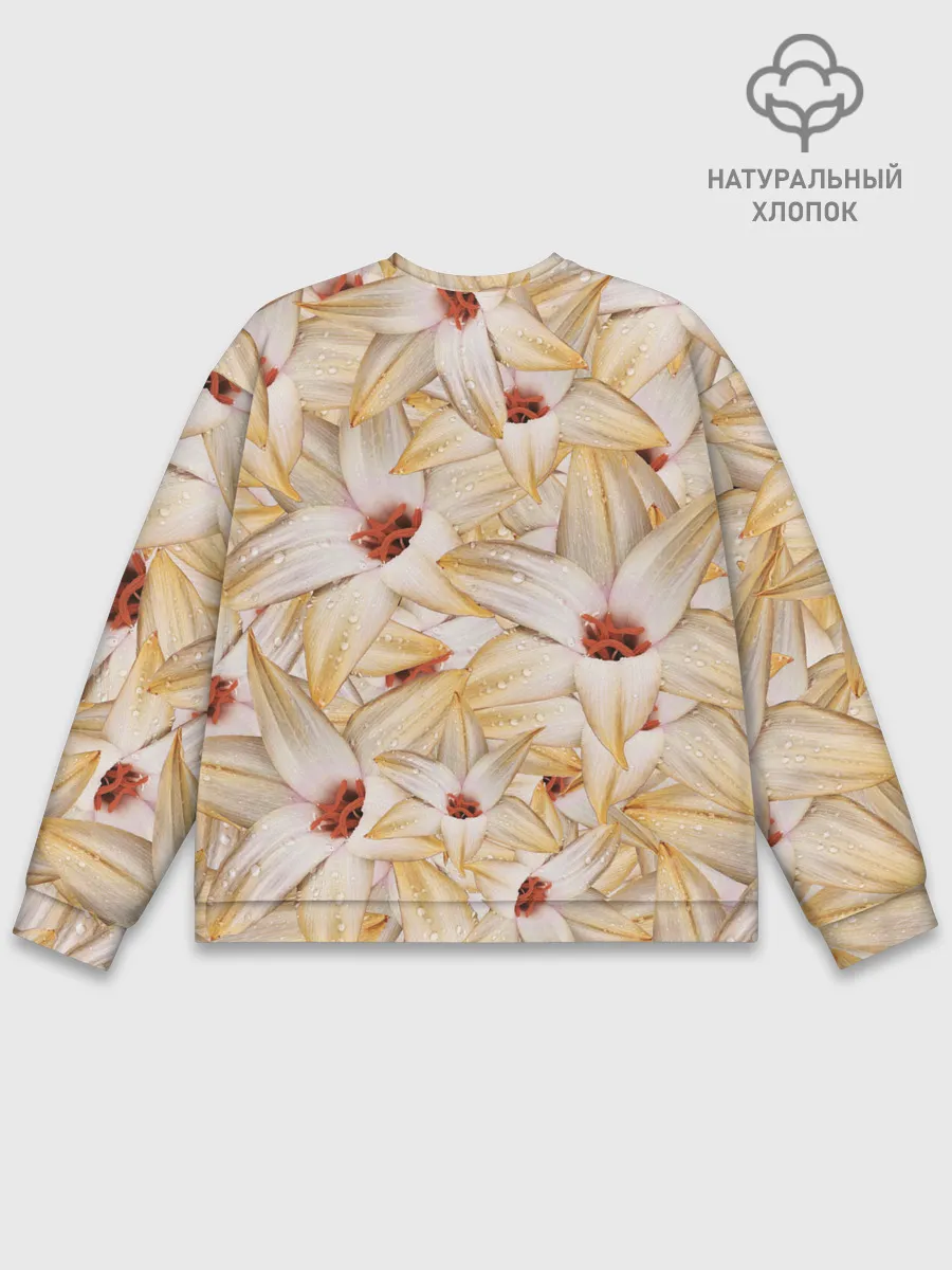 Мужской свитшот базовый / Яркие Цветы