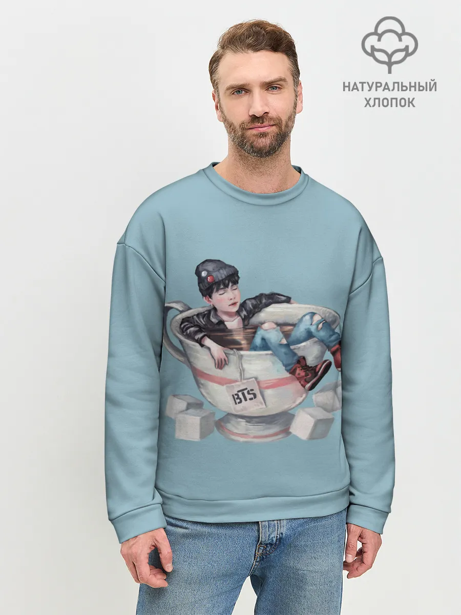 Мужской свитшот базовый / BTS in cup