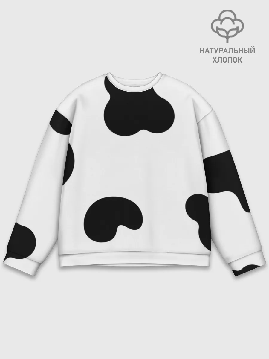 Мужской свитшот базовый / Cow print