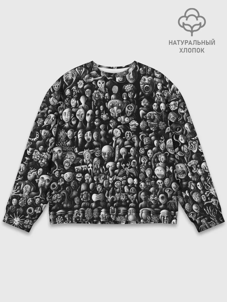 Мужской свитшот базовый / Мрачные портреты