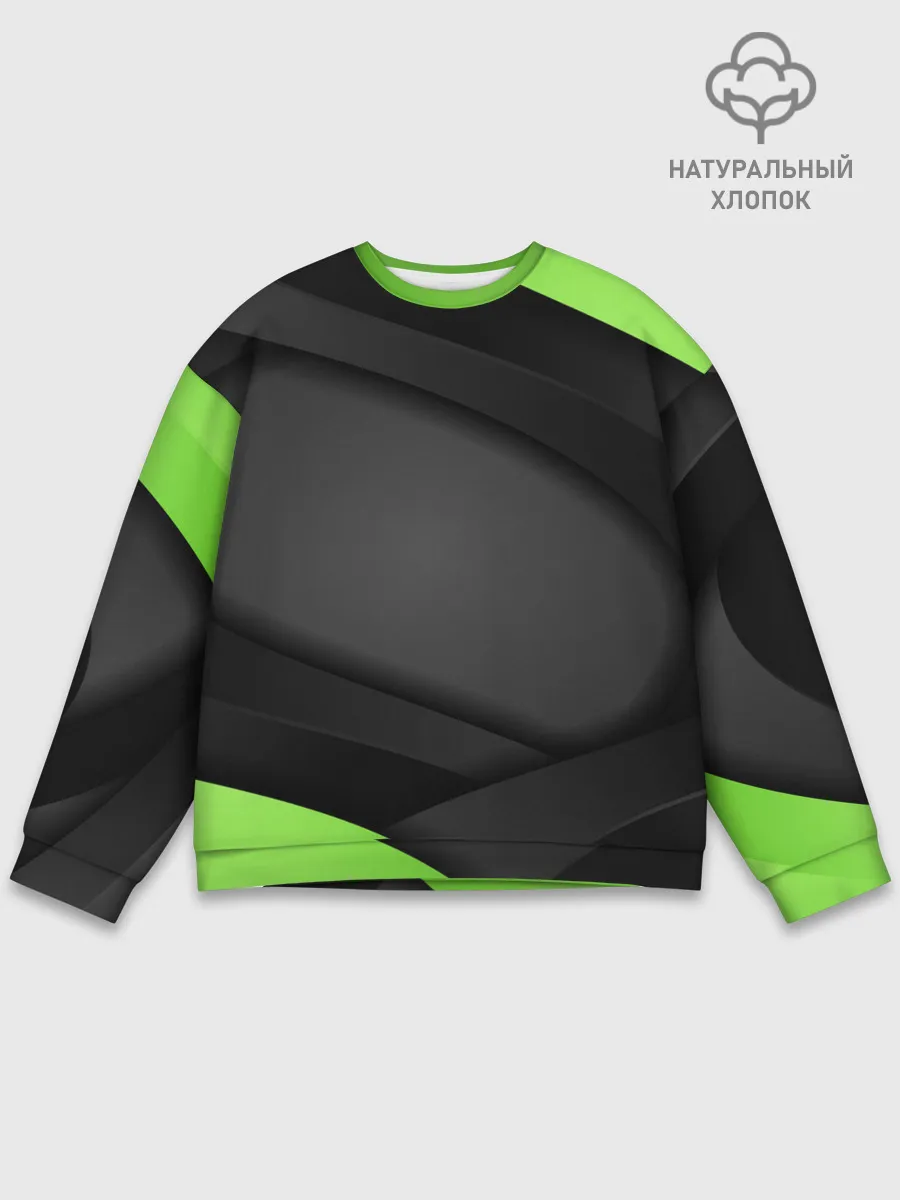 Мужской свитшот базовый / Green / Black