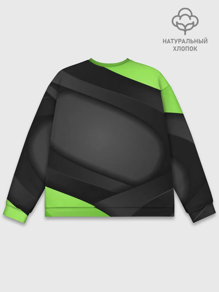 Мужской свитшот базовый / Green / Black