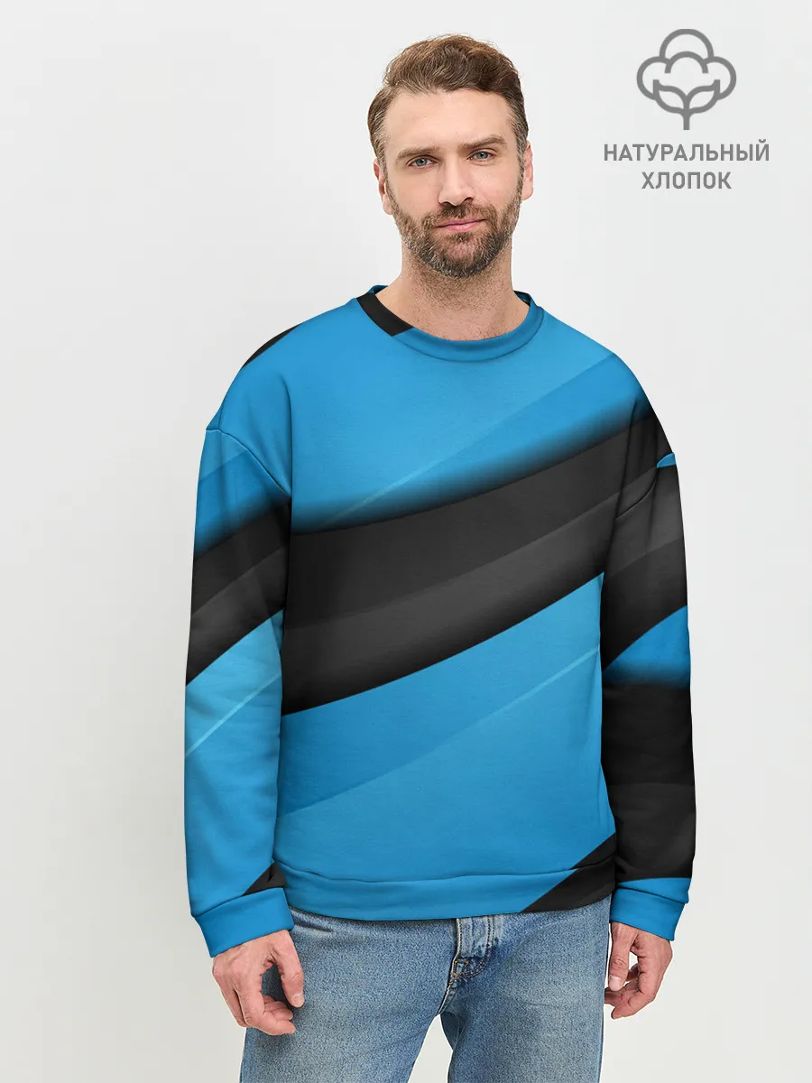 Мужской свитшот базовый / Blue Sport Style