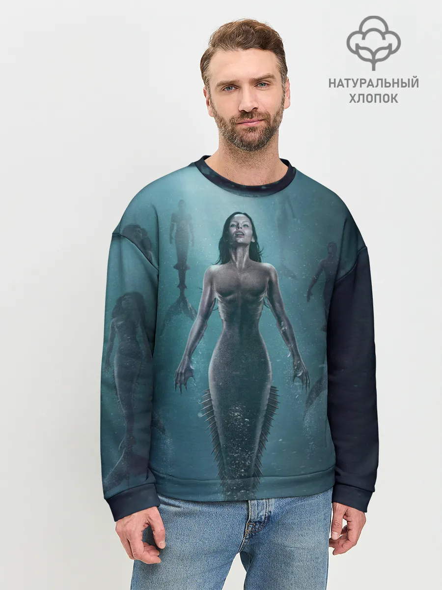 Мужской свитшот базовый / Русалка