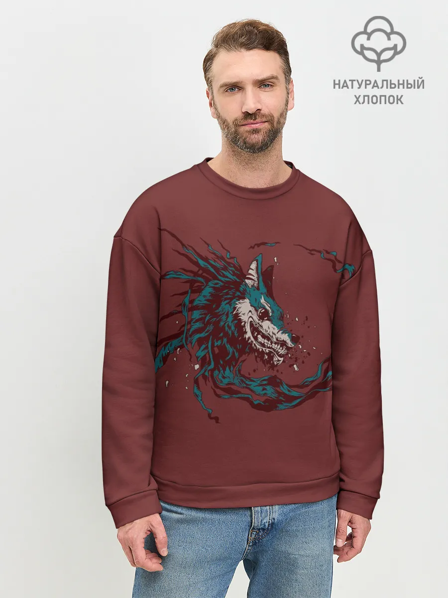 Мужской свитшот базовый / Волк