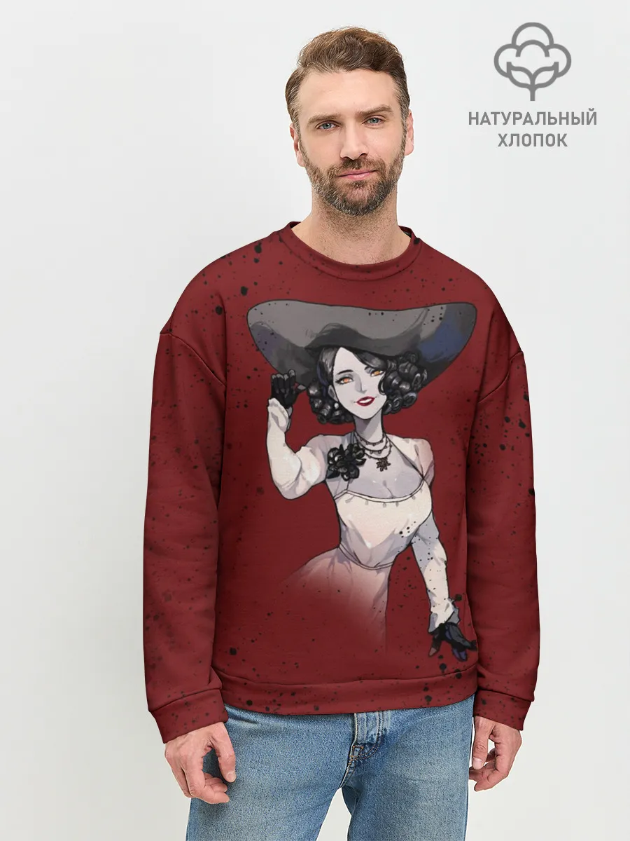 Мужской свитшот базовый / Resident Evil 8 Димитреску