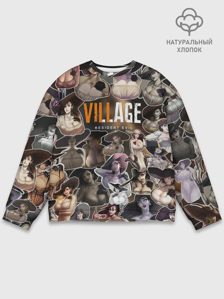 Мужской свитшот базовый / Dimitrescu stikers style 2