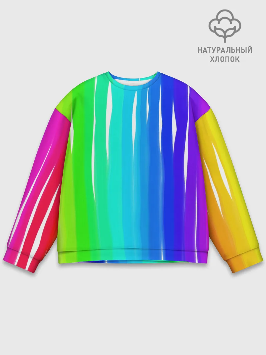 Мужской свитшот базовый / Перелив цвета