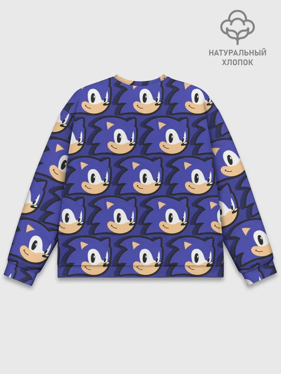 Мужской свитшот базовый / Sonic pattern