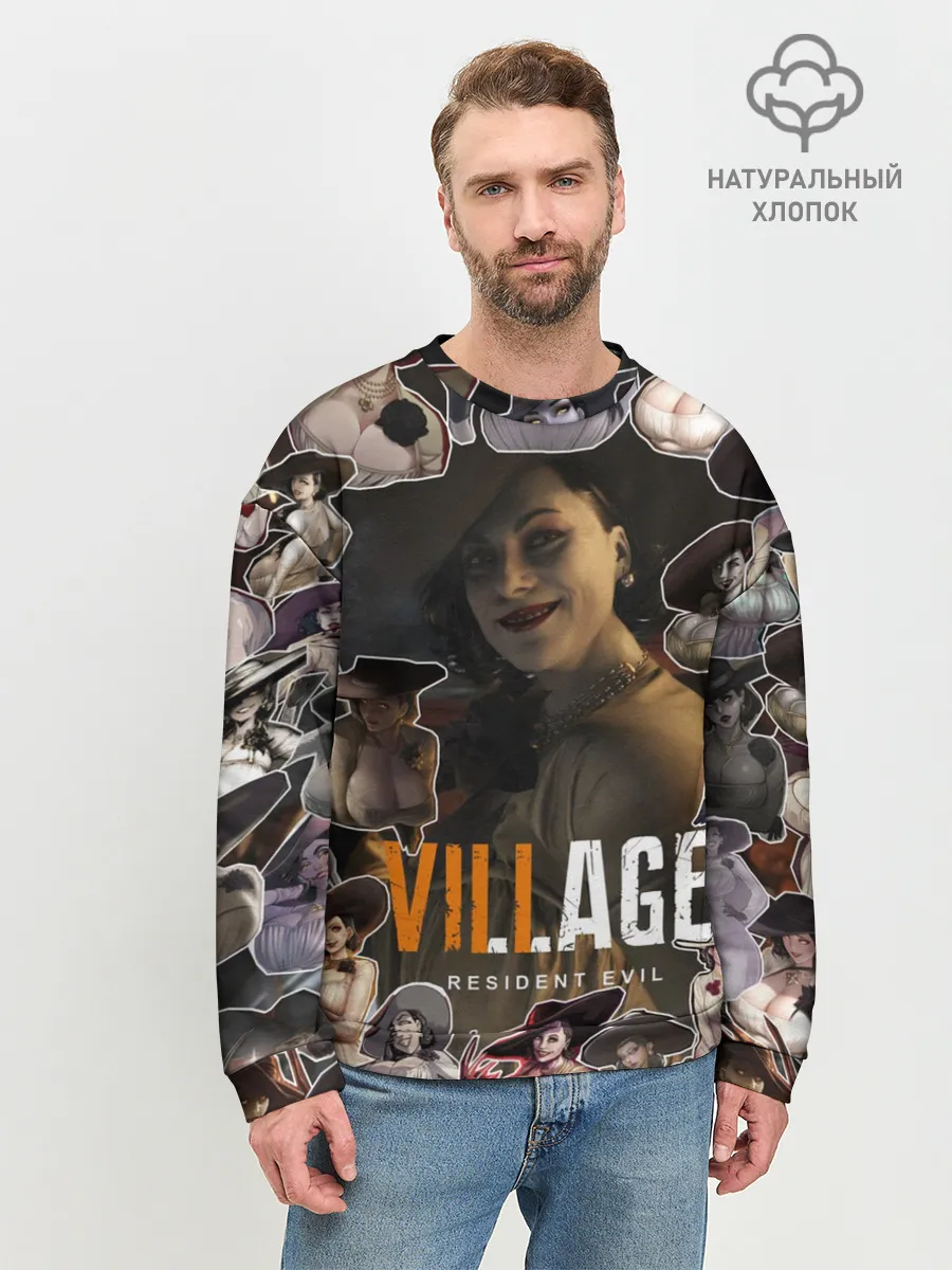 Мужской свитшот базовый / Dimitrescu stikers style