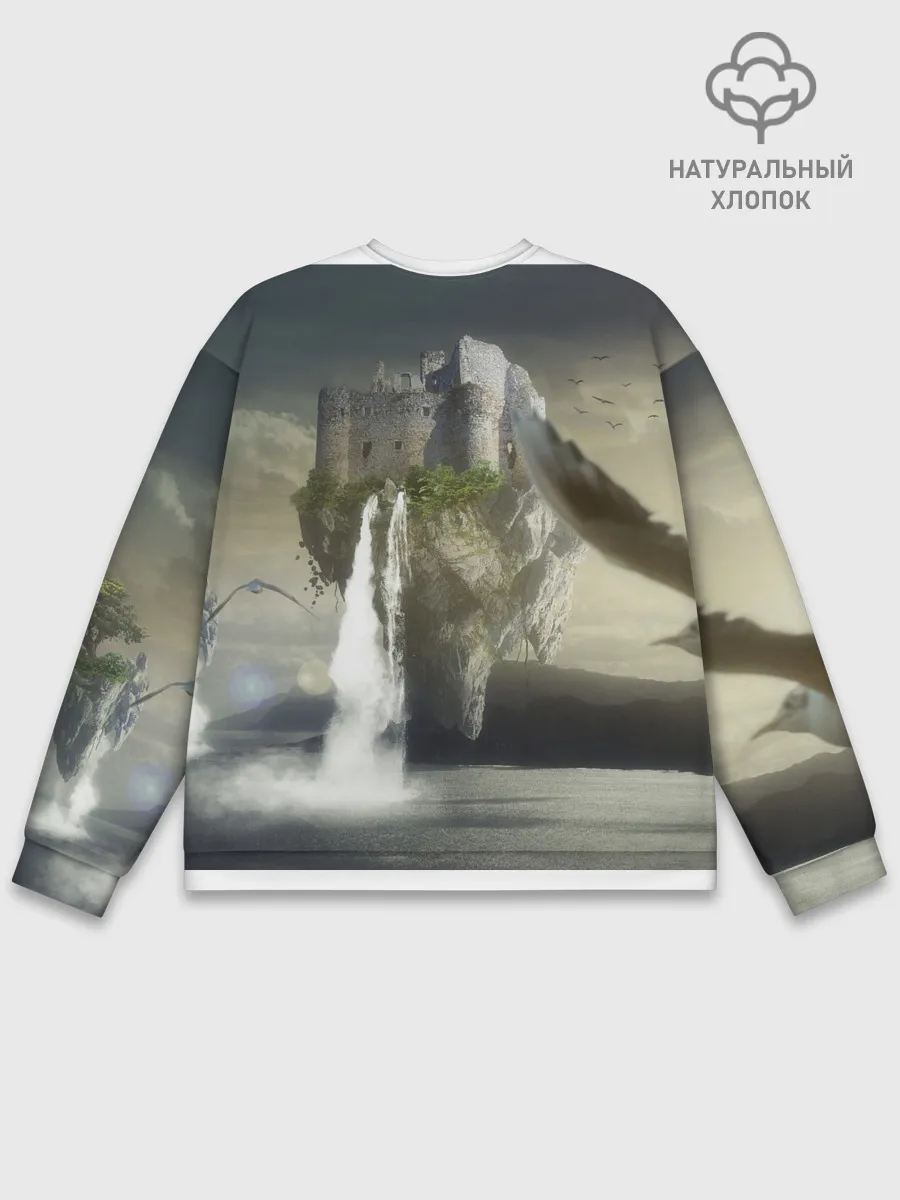 Мужской свитшот базовый / Парящий замак