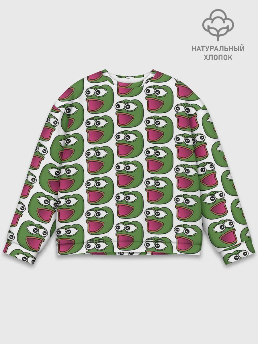 Мужской свитшот базовый / Poggers Pattern