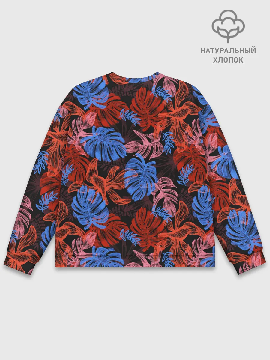 Мужской свитшот базовый / Неоновые Тропики
