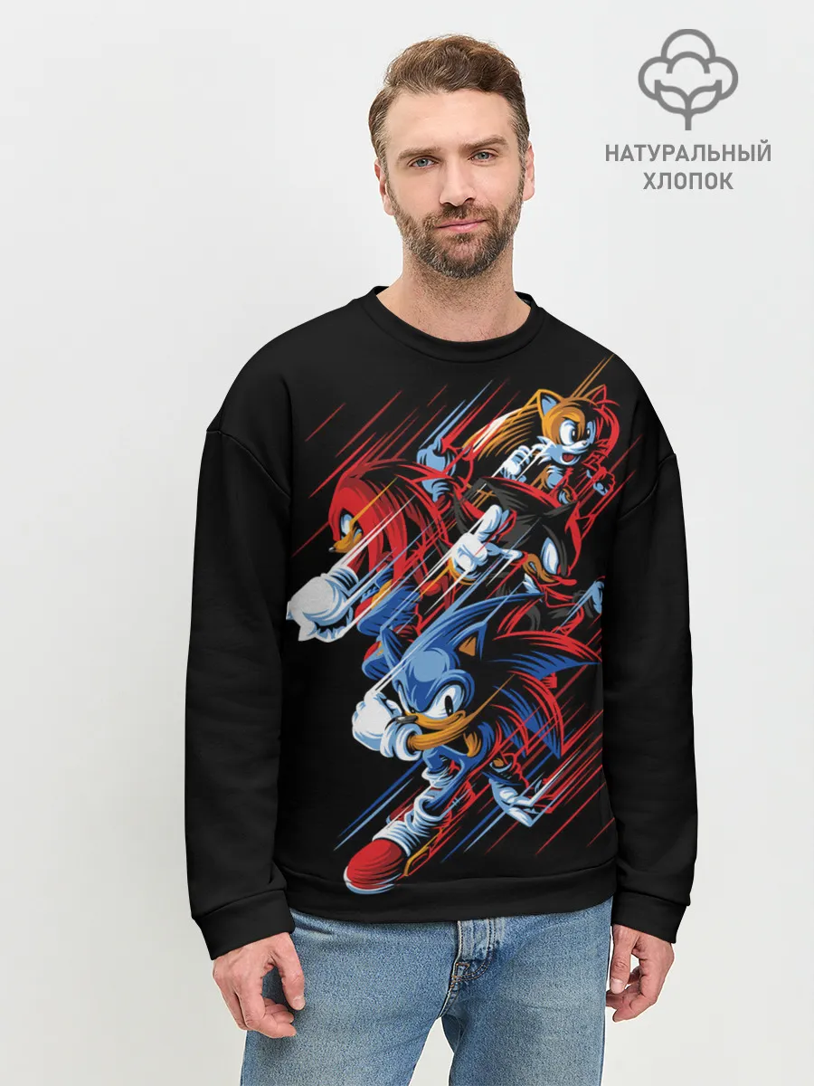 Мужской свитшот базовый / Sonics team
