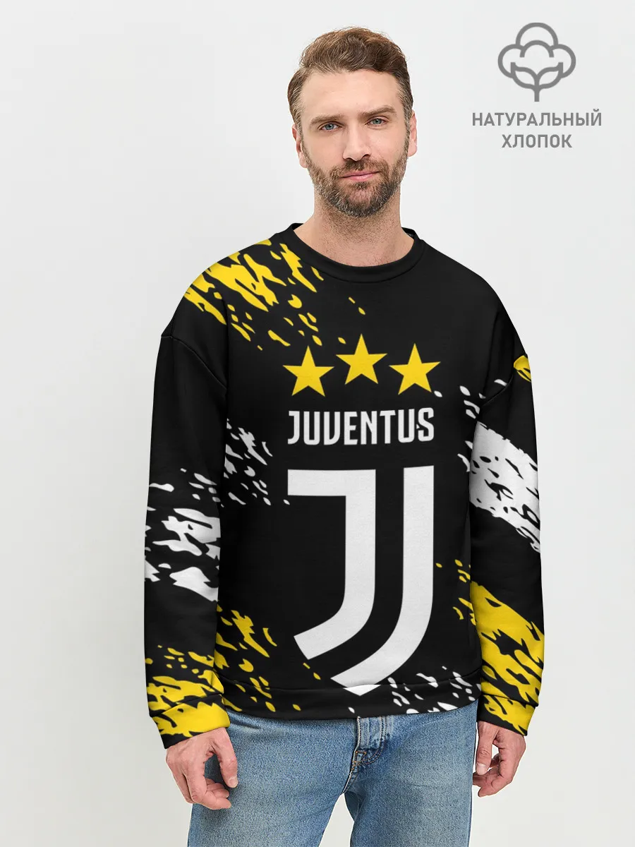 Мужской свитшот базовый / JUVENTUS / ЮВЕНТУС / КРАСКА