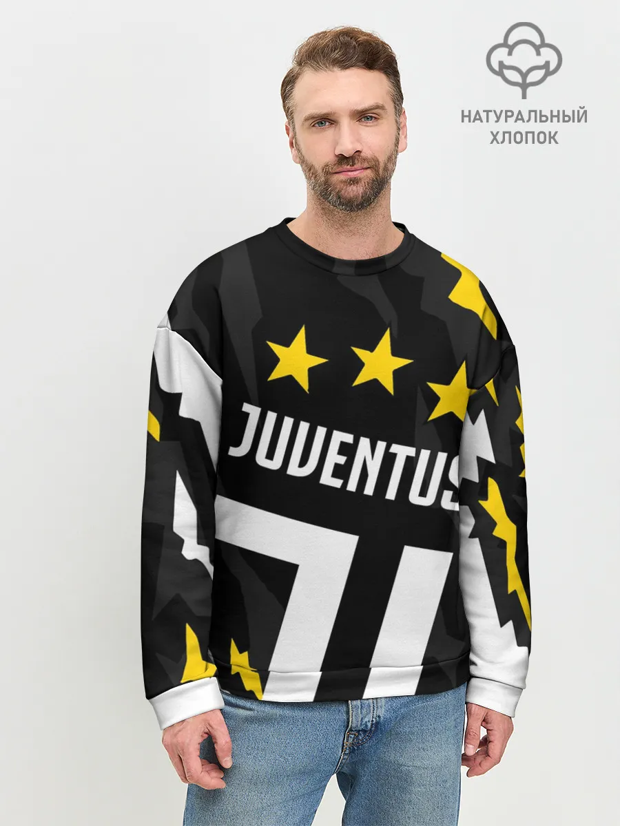 Мужской свитшот базовый / JUVENTUS / ЮВЕНТУС / ПОРЕЗЫ