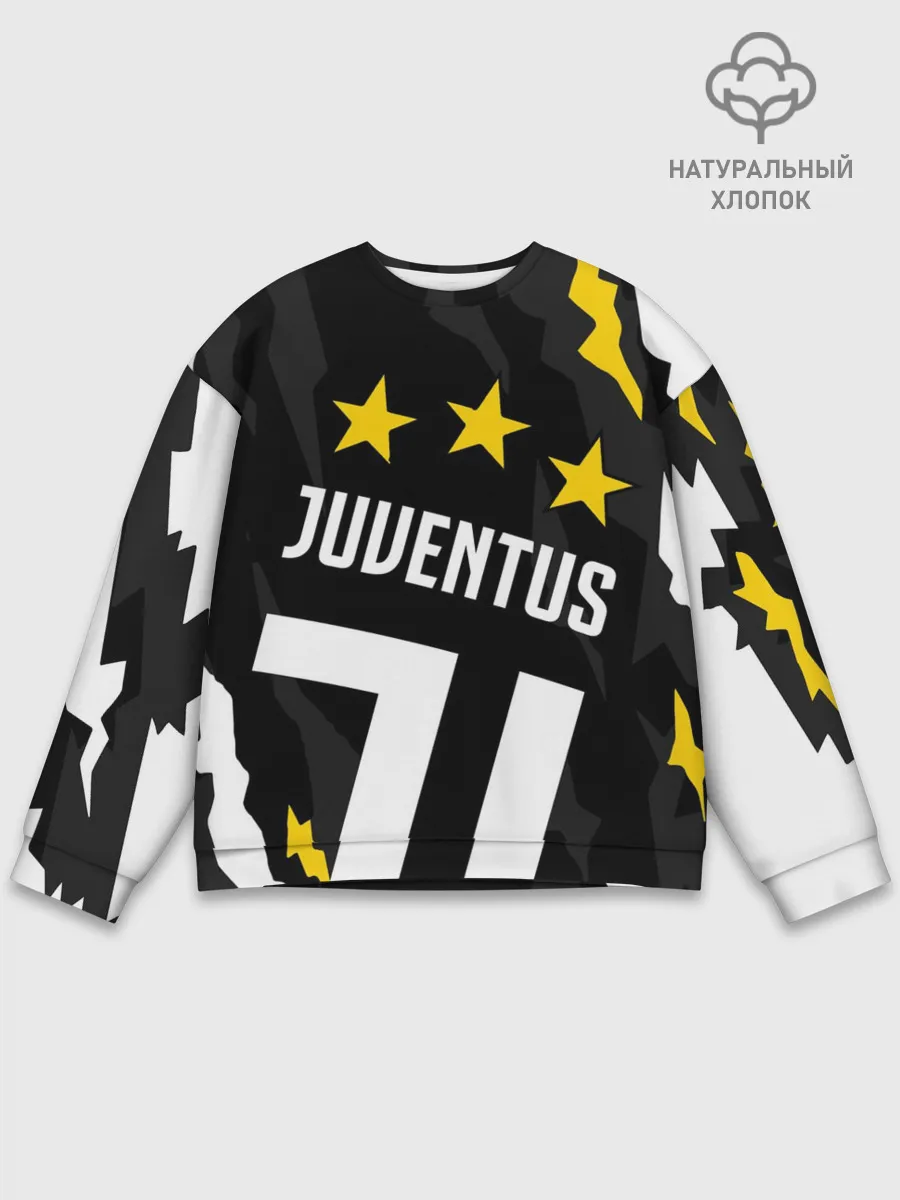 Мужской свитшот базовый / JUVENTUS / ЮВЕНТУС / ПОРЕЗЫ