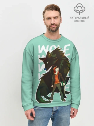 Мужской свитшот базовый / Wolf