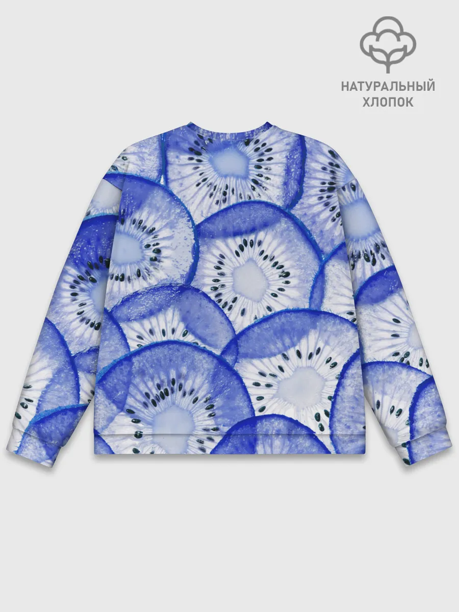 Мужской свитшот базовый / Синий Киви