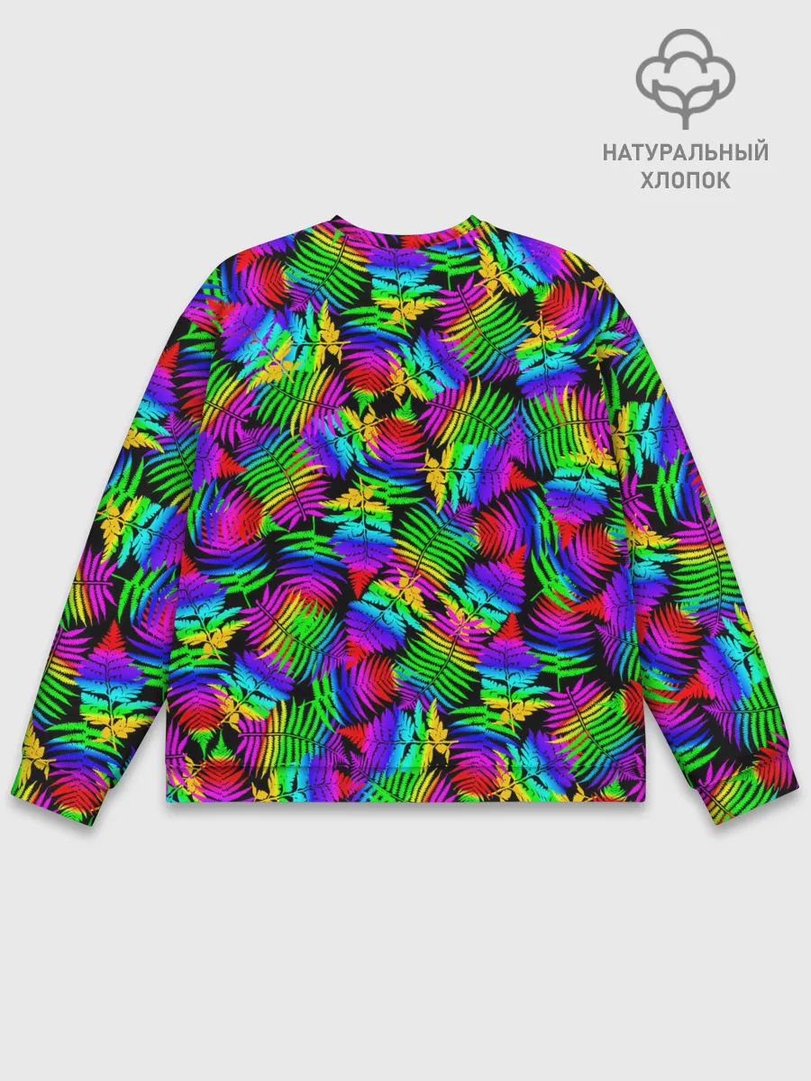 Мужской свитшот базовый / Неоновый папоротник
